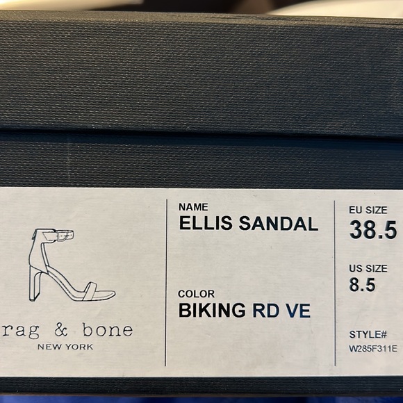 RAG & BONE | Ellis Sandal in Biking Red - Picture 5 of 5